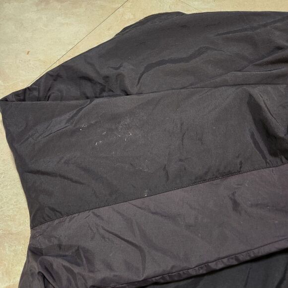 VTG Y2K NIKE Mens L Large Fleece Lined Black Windbreaker Jacket 2000s Silver Tag - Picture 13 of 13